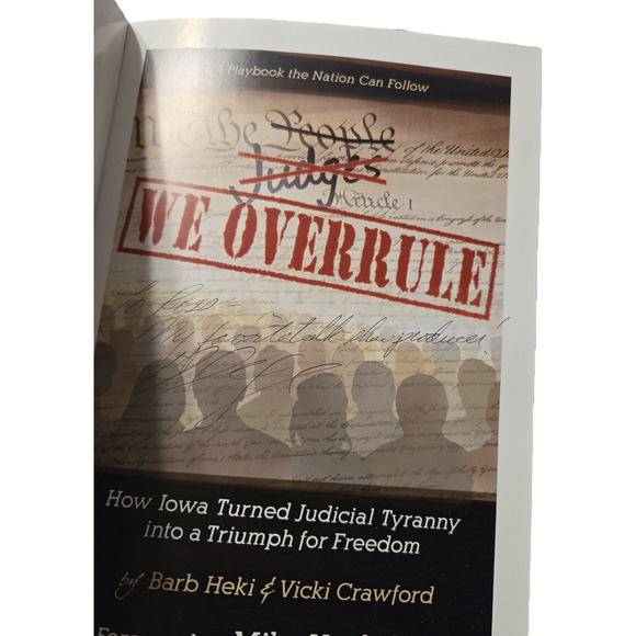 We overrule by Barb Heki & Vicki Crawford family leader publishing *signed* - Picture 8 of 9